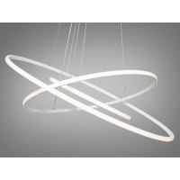 Люстра светодиодная декоративная кольца  Diasha MD9079-3AWH-600+400+200 dimmer 