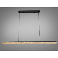 Світлодіодна лінійна люстра підвіс над столом, 40 Вт, сіра Diasha XH1001/1000BK