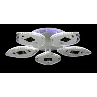 Люстра в зал или спальню светодиодная современная Splendid-Ray 286265/5+1 LED (WT) 