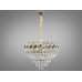 Чарівна підвісна кришталева люстра в вітальню, 11 ламп, золото Diasha 6309-500SGD