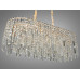 Кришталева підвісна люстра овальної форми для вітальні,12 ламп Diasha 9708-800x350SG Кришталева підвісна люстра овальної форми для вітальні,12 ламп Diasha 9708-800x350SG