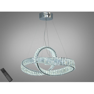 LED люстра-підвіс Мебіус золото з пультом Diasha 549/800CH