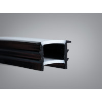 Гнучкий профіль для LED стрічки, накладний Diasha PLS-1414INBLACK