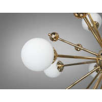 Люстра у стилі Loft  "Молекула" на 12 ламп, хром Diasha 81860/12G