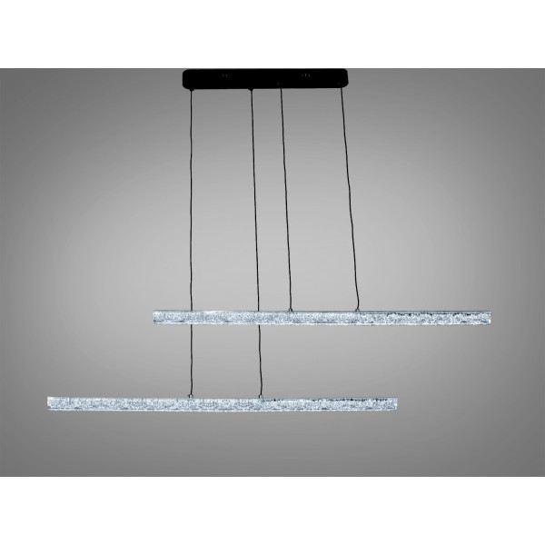 Підвісна LED люстра Diasha чорна 58 Вт 10 м² Diasha 1104/2-1000BK