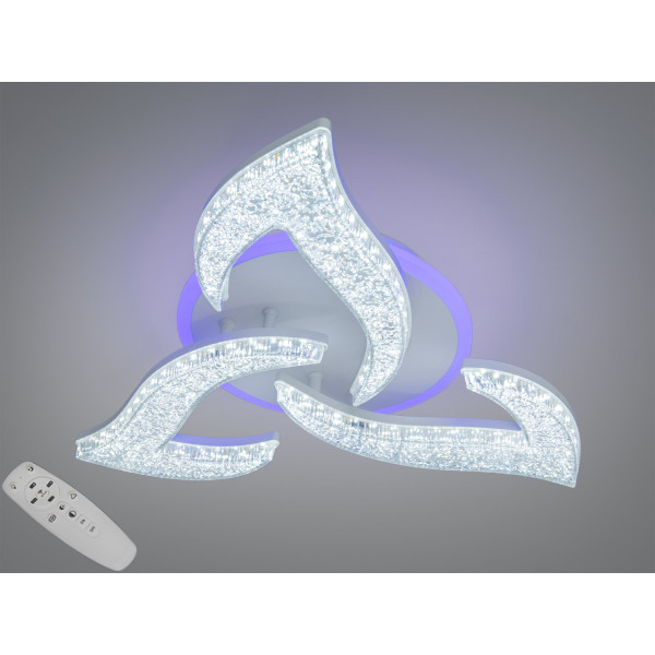 Стельова LED люстра Diasha біла 50W пульт димер 3 режими Diasha 2597/3WHLED3colordimmer Стельова LED люстра Diasha біла 50W пульт димер 3 режими Diasha 2597/3WHLED3colordimmer