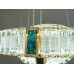 Подвесная светодиодная люстра кольца с хрусталем в стиле модерн Diasha 81028-500+300G