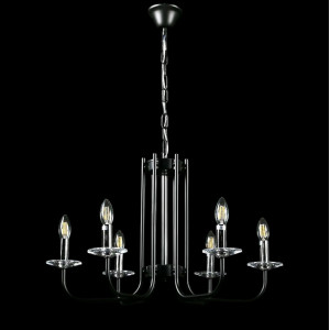 Люстра свеча L60033/6 (CR+BK) Splendid-Ray
230120