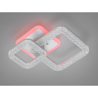 Люстра стельова Diasha серія Квадрати біла з пультом 40W Diasha 2205/2WHLED3colordimmer