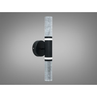 Настінне бра LED 6 Вт чорне скляний циліндр Diasha B1788BK