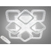 Стельова світлодіодна люстра з димером 130W Diasha AS8170/4+4WHLED3colordimmer
