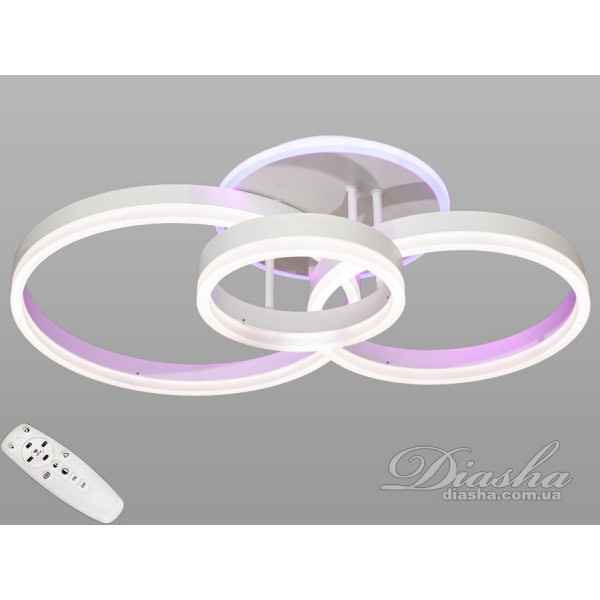 Светодиодная люстра в спальню 90W Diasha 8174/3WHLED3colordimmer