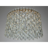 Світлодіодна підвісна люстра Diasha 52 Вт золото Diasha 582/400G