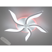 Стельова led люстра кільця з пультом, диммером, підсвіткою, 75W, чорна Diasha S2480/5WHLED3colordimmer