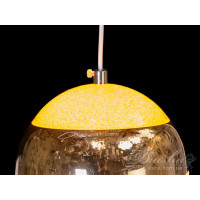Підвісний світильник 686-1G золото сферичний блискуча вставка Diasha 686/1FG