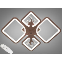 Люстры светодиодные потолочные с пультом Diasha 8157/2+2CF LED 3color dimmer