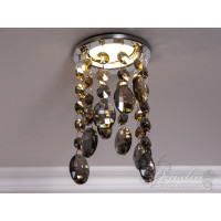 Точковий світильник із кришталевими підвісками Diasha 6019BCH-SM