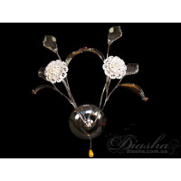 АКЦІЯ! Срібне галогенне бра Diasha 9462/2HRB АКЦІЯ! Срібне галогенне бра Diasha 9462/2HRB