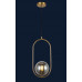 Светильник люстра подвесная в стиле лофт шар Levistella  91639-1 BRZ+BK
