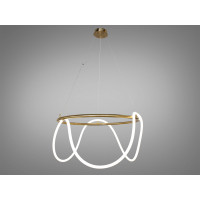 Світлодіодна люстра Ropelight бронза 48Вт для арт зони Diasha SY9752-D800GAB4100K