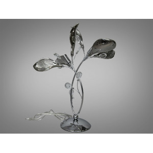 Стильна настільна лампа з керамічними елементами, 3 лампи, золото Diasha 7229-2THR