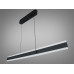 Лінійна світлодіодна люстра підвіс для ресторанів, 50W, сіра Diasha XH1003/1000BK