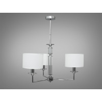 Люстра с абажуром в спальню 3 лампы Diasha 1015/3HR