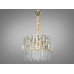 Вишукана кришталева люстра на 6 ламп, люстри золото Diasha 830/400GD