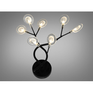 Стильне бра "Світлячок" в спальню, чорний, 7 ламп Diasha B887-7CBK