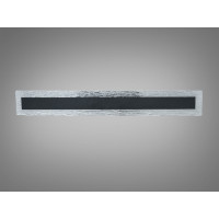 Настінний LED бра-планка 28 Вт чорний скло Diasha 8115-C/600BK