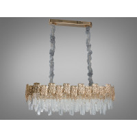 Хрустальная люстра 10 ламп, золото Diasha D888-900x300