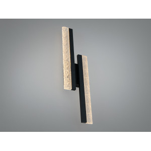 Настінний LED бра планка чорний 16 Вт дві лінії Diasha MX3068/2SBK