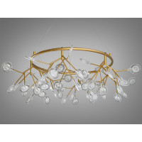 Декоративная люстра в зал 54 лампочкиочки  Diasha Y887-54CGD