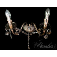 Недороге бра із кольорового акрилу в класичному стилі, на дві лампи Diasha 1004/2B-HR