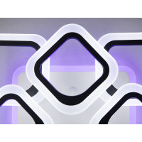 Cветодиодная люстра потолочная с пультом Diasha AS8060/4+4BK LED 3color dimmer 