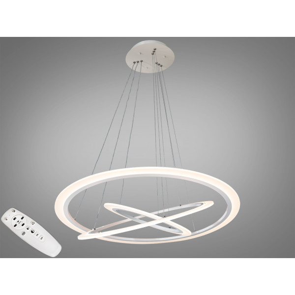 Ексклюзивна новинка, світлодіодна люстра для зали, 115 Вт Diasha 2366-800+600+400WH Ексклюзивна новинка, світлодіодна люстра для зали, 115 Вт Diasha 2366-800+600+400WH