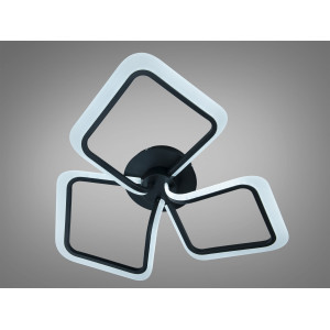 Люстра стельова LED чорна 50 Вт Diasha WG5146/3BK