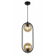 Светильник люстра подвесная в стиле лофт шар Levistella 91638-2 BK+BR