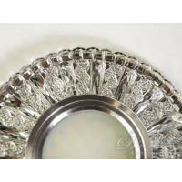 Точковий світильник з LED підсвічуванням прозоре скло 3Вт Diasha 7809WH