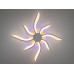 Стельова led люстра кільця з пультом, диммером, підсвіткою, 40W, біла Diasha 2480/4+4WHLED3colordimmer