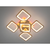 Світлодіодна люстра смарт світильник з пультом, 85W, хром Diasha S8060/4+1GLED3colordimmer
