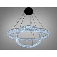 Підвісна люстра LED три кільця золото 125 Вт Diasha 1712/600+400ABK