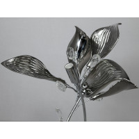 Стильна настільна лампа з керамічними елементами, 3 лампи, золото Diasha 7229-2THR