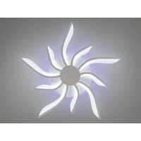 Стельова led люстра кільця з пультом, диммером, підсвіткою, 40W, біла Diasha 2480/5+5WHLED3colordimmer