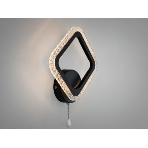 Світлодіодне бра чорне 12 Вт зі шнурком Diasha A8170/1BK