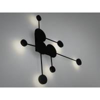 Настінне бра Diasha MOLECULAR WALL 8682-6BK чорний світлодіодний 24Вт Diasha 8682/6BK