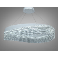Підвісна люстра Diasha LED біла 100Вт 18м2 Diasha P7027/D800WH