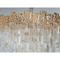 Хрустальная люстра в зал 18 ламп золото Diasha D888-800G