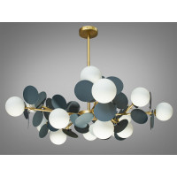 Люстра в современном стиле модерн Diasha 1097-15GD+GR