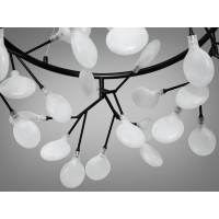 Декоративная люстра в зал 45 лампочки чорна Diasha Y887-45ABK